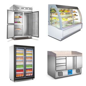 Banco da lavoro per <span class=keywords><strong>frigorifero</strong></span> con piattaforma per insalata con congelatore in acciaio inossidabile di grandi dimensioni per refrigerazione multifunzione a cappotto multiplo - Product Image 2