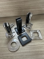 Clôture de piscine en acier inoxydable AISI 316 avec support de verre