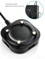 Hub Magnético USB 3.0 de 4 Puertos con Entrada Tipo C de 5V para Ratón, Teclado, Memoria USB, Impresora, Laptop, PC de Escritorio