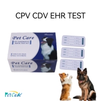 Harga rendah tidak ada MOQ anjing dokter hewan menggunakan obat hewan peliharaan tes cepat strip kit EHR/ANA tes kombo