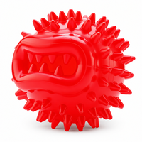 Balle distributrice de friandises interactive moderne pour chien en TPE, jouet à mâcher à picots pour le nettoyage des dents, indestructible, disponible en 2 tailles