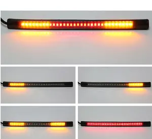 <span class=keywords><strong>Feu</strong></span> de <span class=keywords><strong>stop</strong></span> et <span class=keywords><strong>clignotant</strong></span> LED pour motos, bandeau pour feux, pièces détachées, universel, flexible, 48 pouces - Product Image 5