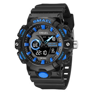 <span class=keywords><strong>2024</strong></span> Offre Spéciale Smael montre 8081 nouveau LED mouvement numérique montres pour hommes <span class=keywords><strong>calendrier</strong></span> lumineux multifonctionnel hommes montres étanches - Product Image 3