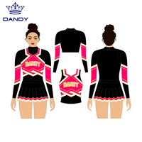 Uniforme de pom-pom girl avec logo en spandex au design unique de haute qualité