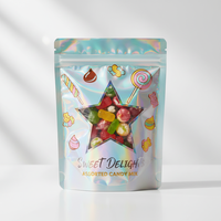 Sachets refermables en aluminium laminé, sans gluten, résistants à l'humidité, pour enfants, 12 oz, sans BPA, à fond plat
