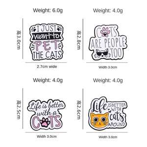 猫をペットにしたいスミングピンは、周りの猫と一緒に生活する方が良いです。合金ラペルバッジアニマルブローチミニMoqカスタム - Product Image 6