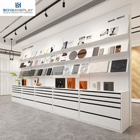 Étagère murale inclinée pour présentation d'échantillons, support de stockage métallique pour exposition