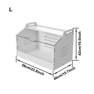30.7 pouces <span class=keywords><strong>Extra</strong></span> <span class=keywords><strong>Large</strong></span> PVC Reptile Enclos Cailles Nichoirs Bébé Poussin Couveuse <span class=keywords><strong>Cage</strong></span> Boîte Cages Cailles À Vendre - Product Image 3
