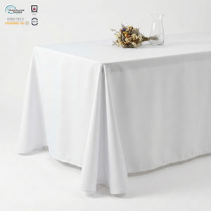 Mantel Cuadrado de Poliéster Tejido de Calidad Hotelera, Impermeable, Ecológico y Resistente a las Manchas para Uso en Comedores, Bodas y Fiestas - Product Image 1