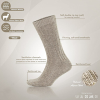 Chaussettes longues en laine d'alpaga unisexes personnalisées avec logo de marque pour l'automne et l'hiver