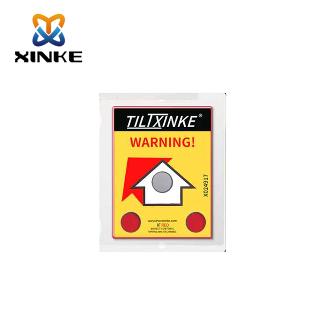 Tilt Indicator Leaning Label Waterproof Temperature & Tilt Indicator Labels with Scratch-Resistant Surface for Cold Chain Logistics