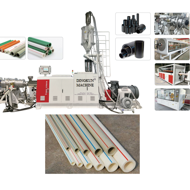 High Quality New PE Pipe Plastic HDPE/LDPE/PP Single-screw Water Sewage & Gas Production Extrusion Line with CE