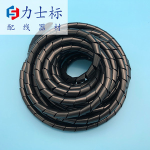 Tubo Espiral Lux Logo de 10 mm, 7 m/Rollo, Funda para Gestión de Cables, Negro y Blanco - Product Image 2