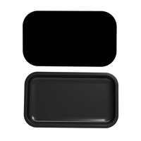 Plateaux à rouler vierges pour sublimation avec logo personnalisé, en fer blanc, avec couvercle magnétique, pour herbes, tabac et cigares