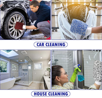 Gant de lavage de voiture en microfibre à poils longs, couleur personnalisable, ultra-moussant, sans peluches, anti-rayures, avec poignée ergonomique