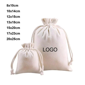Bolsa con Cordón de Algodón Orgánico, Bolsa Ecológica de Lona con Cordón, Logotipo Personalizado, Bolsa para Guardar Joyas y Dulces - Product Image 6