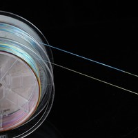 Ligne de pêche tressée YGK en PE double conique, 8 brins multicolores, 10 mètres, ultra-résistante pour la pêche en rivière