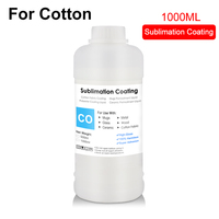 Ocbestjet 1000ML/Bouteille Encre de sublimation à revêtement CÉRAMIQUE pour matériaux textiles en coton