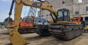 Excavadora Anfibia de 20 Toneladas CAT 320D 320 336, Excavadora Usada para Pantanos y Humedales, Mini Excavadora Anfibia para Dragado de Ríos - Product Image 5