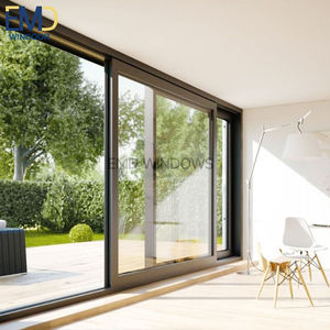 Puerta Corredera Elegante con Vidrio Transparente para Espacios Abiertos - Product Image 3