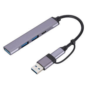 <span class=keywords><strong>Adaptateur</strong></span> Hub <span class=keywords><strong>USB</strong></span>-C 2-en-1 personnalisé vers 4 ports <span class=keywords><strong>USB</strong></span> 3.0 Type C OTG pour ordinateur portable et station d'accueil - Product Image 2