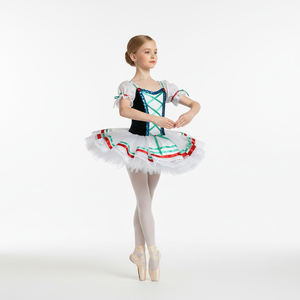 Vestido de Ballet Profesional para Niñas, Diseño Folclórico Tradicional, Estilo Campesino, para Representaciones de Copllia y Giselle - Product Image 1