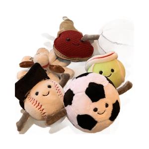 Jc Sports Series, Muñecos de Peluche con Forma de Balón de Juego, Colgante de Dibujos Animados, Fútbol, Baloncesto, Voleibol, Rugby, Tenis de Mesa, Llavero de Peluche - Product Image 6