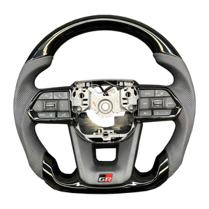 Volante Estilo <span class=keywords><strong>GR</strong></span> de <span class=keywords><strong>Toyota</strong></span> con Botones de Control de Fibra de Carbono para Alphard 80 Hilux Land Cruiser - Product Image 5