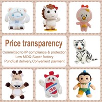 Boneka Plush Custom Langsung dari Pabrik, Layanan OEM ODM, MOQ Rendah, Mainan Boneka Berkualitas Tinggi untuk Pemasaran Merek dan Promosi Bisnis