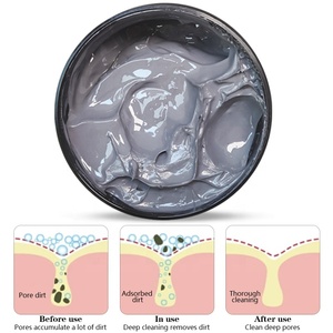 Masque de boue hydratant <span class=keywords><strong>anti</strong></span>-points noirs infusé au rétinol OEM Nettoyage en profondeur Réduire les pores Traitement de l'acné Contrôle de l'huile du visage - Product Image 5