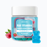 Complément alimentaire en gommes à la biotine pour la croissance des cheveux, des ongles plus forts et un teint plus éclatant, marque privée OEM, végétalien