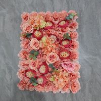 Panel Dinding Bunga Artifisial Pesta, Campuran Mawar Hydrangea Sutra, Latar Belakang Dekorasi Pernikahan, Pesta, Jendela Mal, Grosir