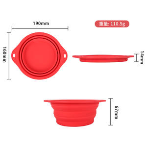 Mangkuk Pemberi Makan Hewan Peliharaan Silikon Dapat Dilipat untuk Perjalanan Khusus Anjing dan Kucing Luar Ruangan - Product Image 6