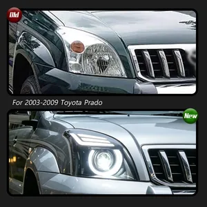 Conjunto de Faros Delanteros Estilo Defender para Toyota Prado LC120 Antiguo, Modificados con LED DRL, Lente de Proyector de Doble Haz - Product Image 2