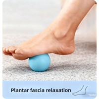 Ballon de massage rond en gel de silice pour fascia, pour la relaxation des muscles de la tête, des pieds et des jambes, 50MM 63MM 90MM