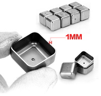 Moule à glaçons en acier inoxydable, bac à glaçons réutilisable pour whisky, vodka, liqueurs, vin