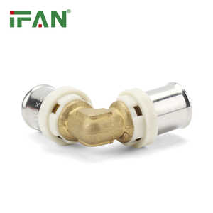 Raccords de presse en laiton IFAN 16 18 <span class=keywords><strong>20</strong></span> 25 26 32mm <span class=keywords><strong>Raccord</strong></span> PEX Al Raccords de presse composites multicouches - Product Image 4