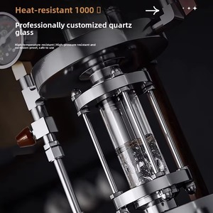 ALMKOPi Mousseur à lait manuel portable avec manomètre, en acier inoxydable, pour Latte, Cappuccino, usage domestique ou en café - Product Image 3