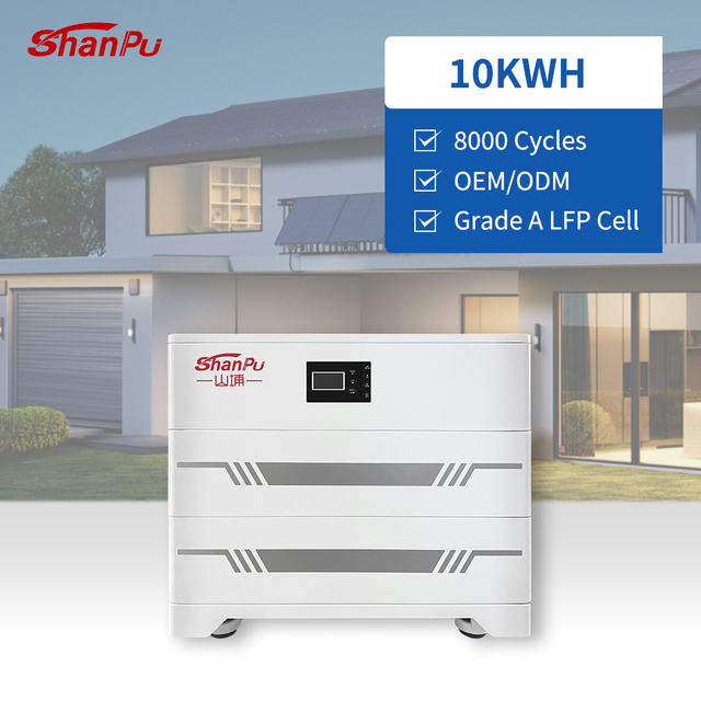 Factory Wholesale Stackable 10KWh Home Energy Storage System 200Ah Solar Lithium Battery Pack 51.2V LiFePO4 All-In-One