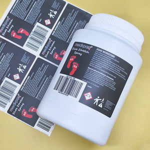 Etiquetas de Laminación Mate con Logotipo Personalizado de China, Etiquetas Autoadhesivas de Papel Recubierto Impermeable, Pegatinas Negras para Cuidado Personal - Product Image 1