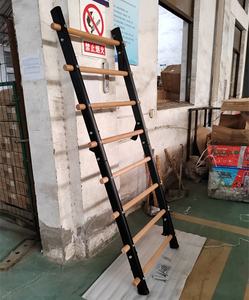 Torre di potenza con la barra di tiro e la stazione di immersione HRAT60 scala di allenamento in legno e acciaio per palestra - Product Image 4