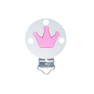 Clip de dentition en silicone pour bébé, en forme de couronne, matériau sûr et rond pour filles de 0 à 24 mois - Product Image 5