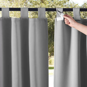 <span class=keywords><strong>Rideaux</strong></span> d'extérieur imperméables avec fixation velcro et ombrage élevé, design moderne, 100% polyester, toutes saisons, pour pergola et gazebo - Product Image 5