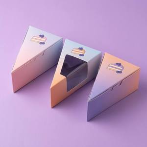 Caja <span class=keywords><strong>para</strong></span> Postres con Ventana y Logotipo Personalizado, Caja de Cartón <span class=keywords><strong>para</strong></span> Pastelería, <span class=keywords><strong>para</strong></span> Empacar Pasteles, Galletas y <span class=keywords><strong>Repostería</strong></span>, Caja de Papel Ecológica - Product Image 3
