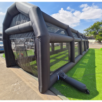 Tente de simulation de golf gonflable en PVC durable, filet d'entraînement portable pour usage intérieur/extérieur dans la cour