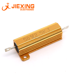 25/50/100W 0.01-5K Ohm Shell Power Gold Aluminum Housed Case Wirewound Resistor - Foto 13