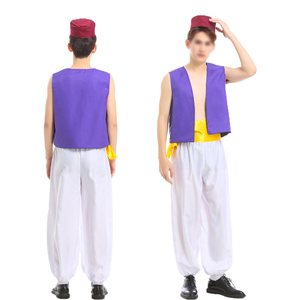 Disfraz de Aladino y la Lámpara Mágica para Espectáculo, Traje de Cosplay para Hombre Adulto, Carnaval de Halloween, Disfraz de Príncipe Árabe con Luz Divina - Product Image 4