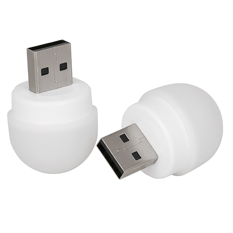 360 градусов аварийная Светодиодная лампа 1 Вт цветная USB-лампа