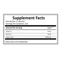 Capsules de complexe de vitamine B de qualité supérieure |   Capsules de Vitamine B Complexe 8-en-1 Haute Puissance pour l'Énergie et le Soutien Nerveux – Vente en Gros
