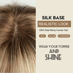 Toupet de cheveux humains pour les femmes vierge européenne pièce de cheveux humains dégradé blonde couleur machine base toupet pour les femmes cheveux longs - Product Image 3